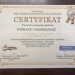 Certyfikat profesjonalne czyszczenie dywanów