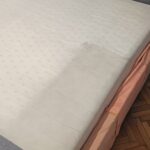 Połówka materac przed i po wypraniu